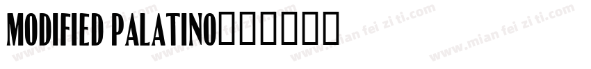 Modified Palatino字体转换